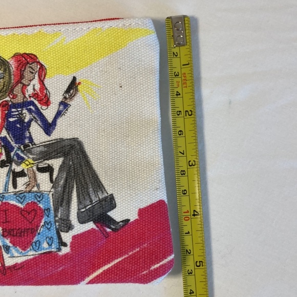 Brighton Fashionista Canvas Bag/Cosmetic Pouch 5”x9” - Picture 13 of 13
